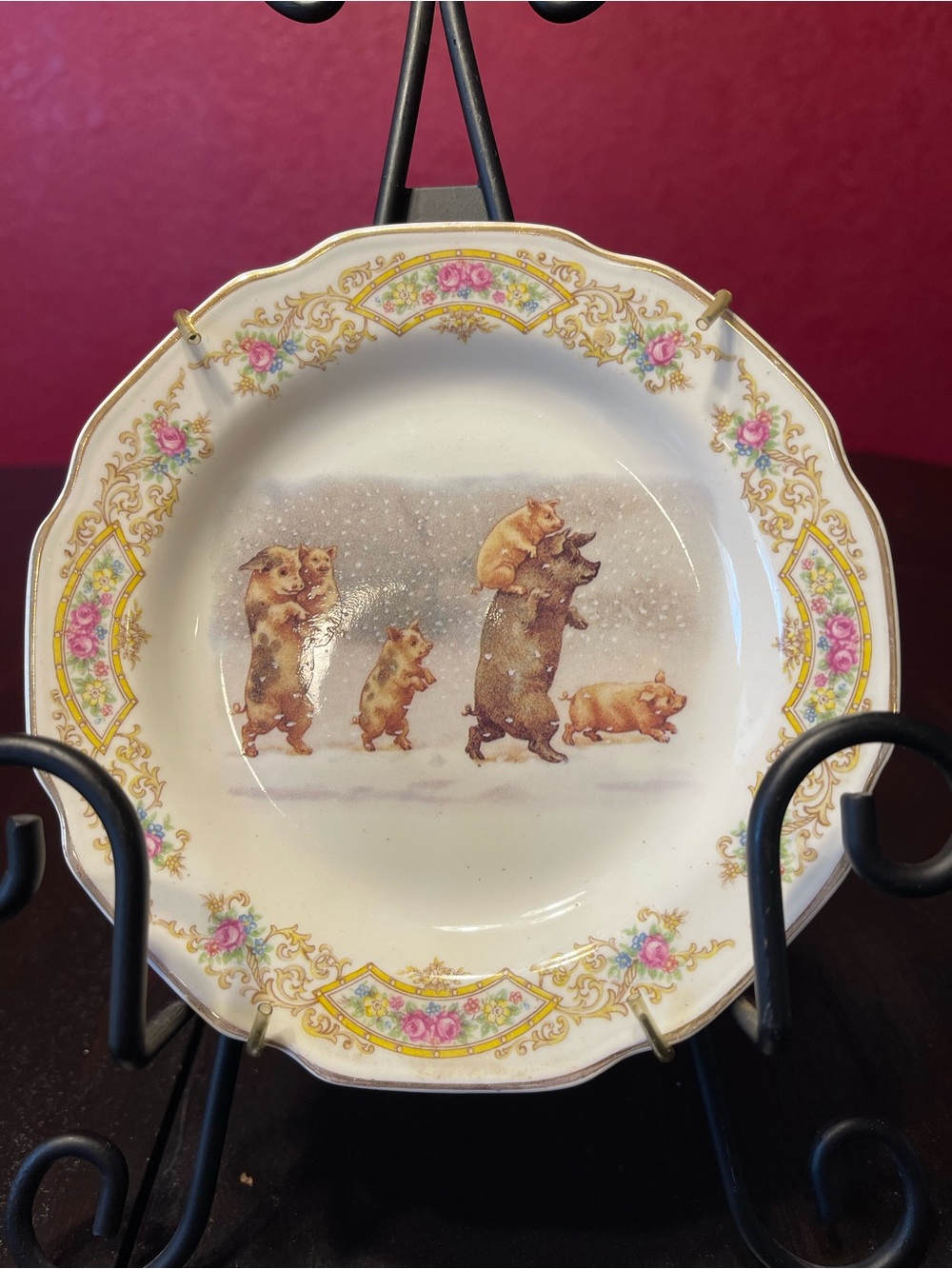 Vintage whimsical Noritake collector plate
